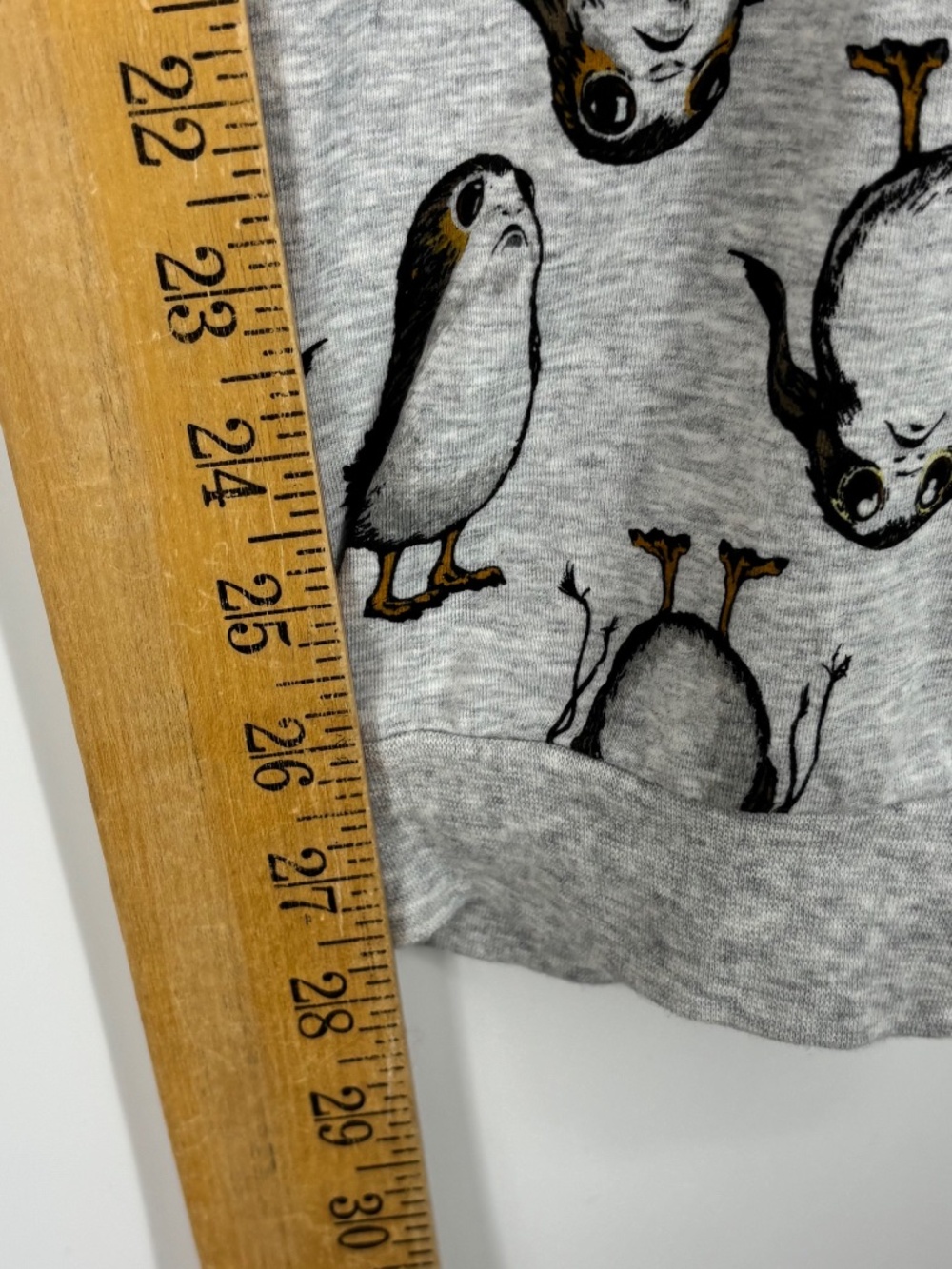 Disney Store Star Wars Womens Medium Lounge Pajama Pants Gray Porg Print Joggers - Picture 6 of 8
